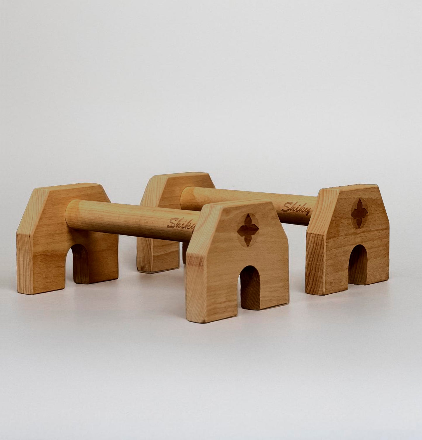 Premium Wooden Parallettes with Magnets